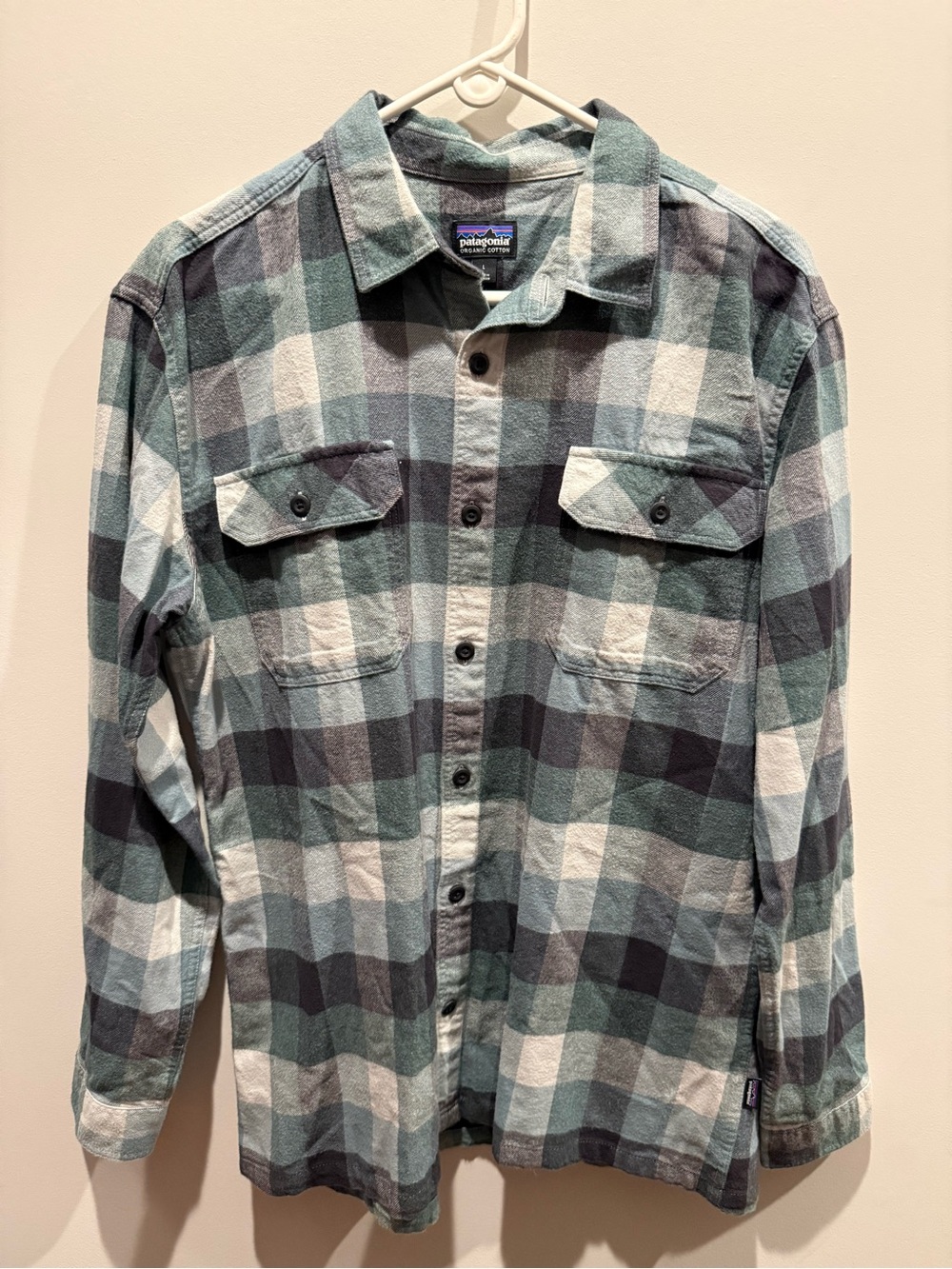 Patagonia button up flannel men’s size large.